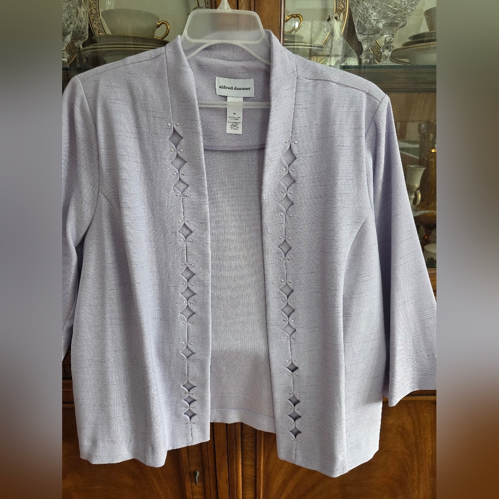 Alfred Dunner Women's Lacendar/Lilac Jacket